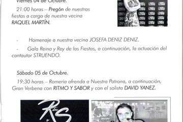 Programa de fiestas de Caserones Altos de Telde (Foto TA)